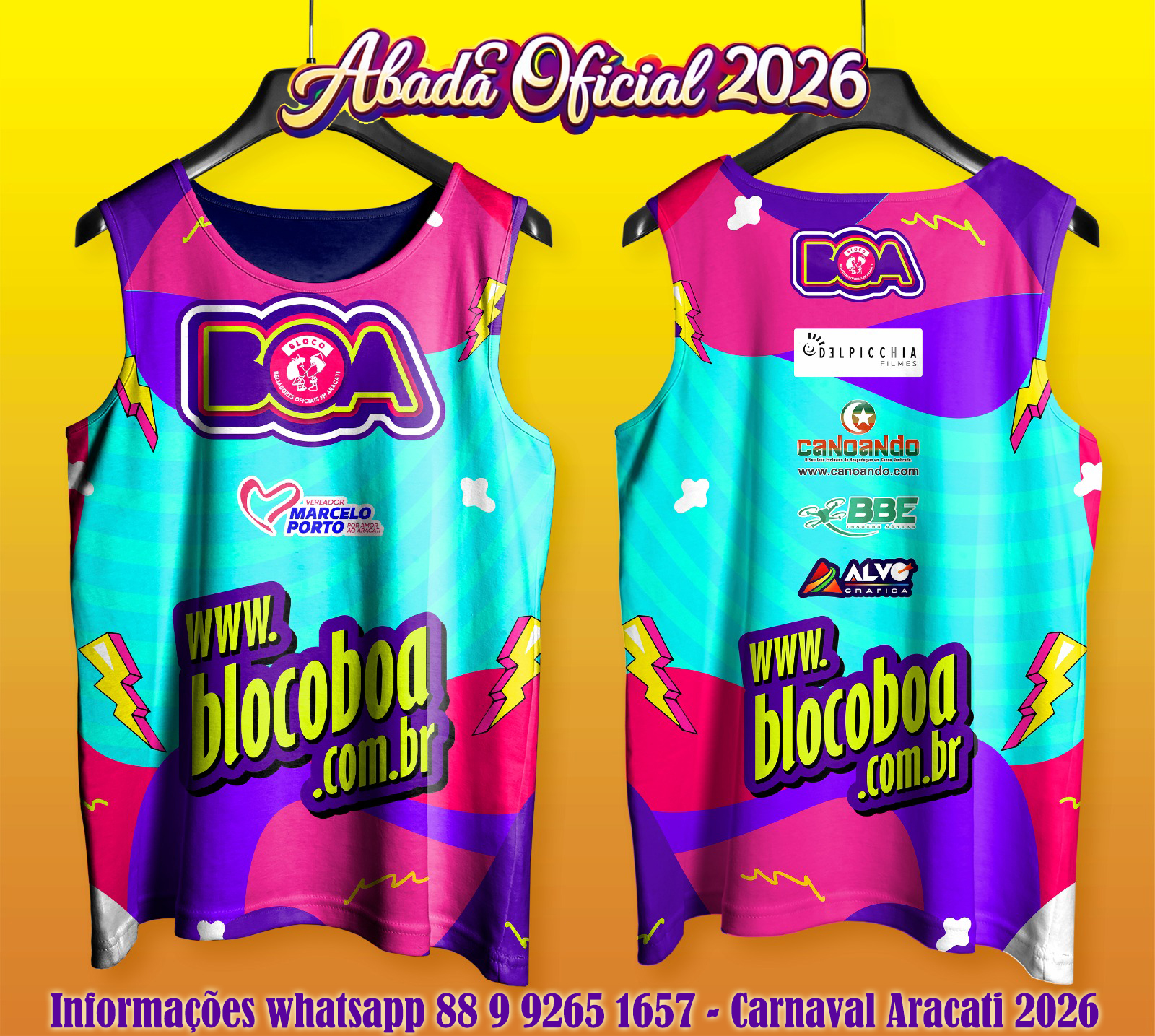 Abadá Bloco BOA 2026